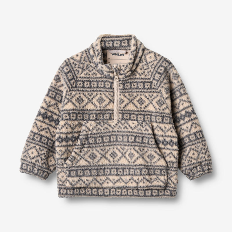 Wheat Outerwear Fleece-Anorak Mond Jacket 9544 warm sand jaquard