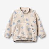 Wheat Outerwear Fleece-Anorak Mond Sweatshirt 9613 white onyx jacquard