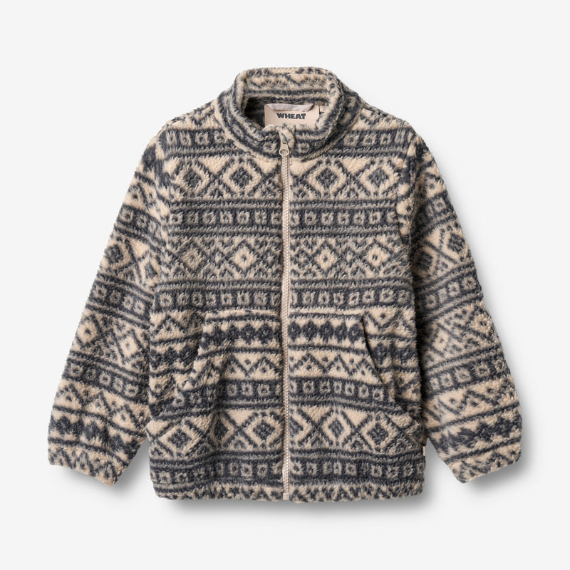 Wheat Outerwear Fleece-Jacke Helge Jacket 9544 warm sand jaquard