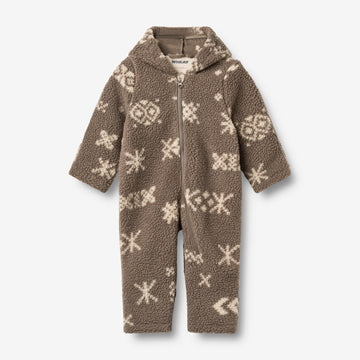 Wheat Outerwear Fleeceanzug Allo Outdoor Suit 9679 dry wood jacquard
