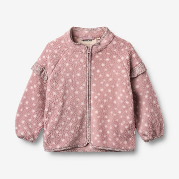 Wheat Outerwear Fleecejacke Ellena Sweatshirt 9537 rosewood dots