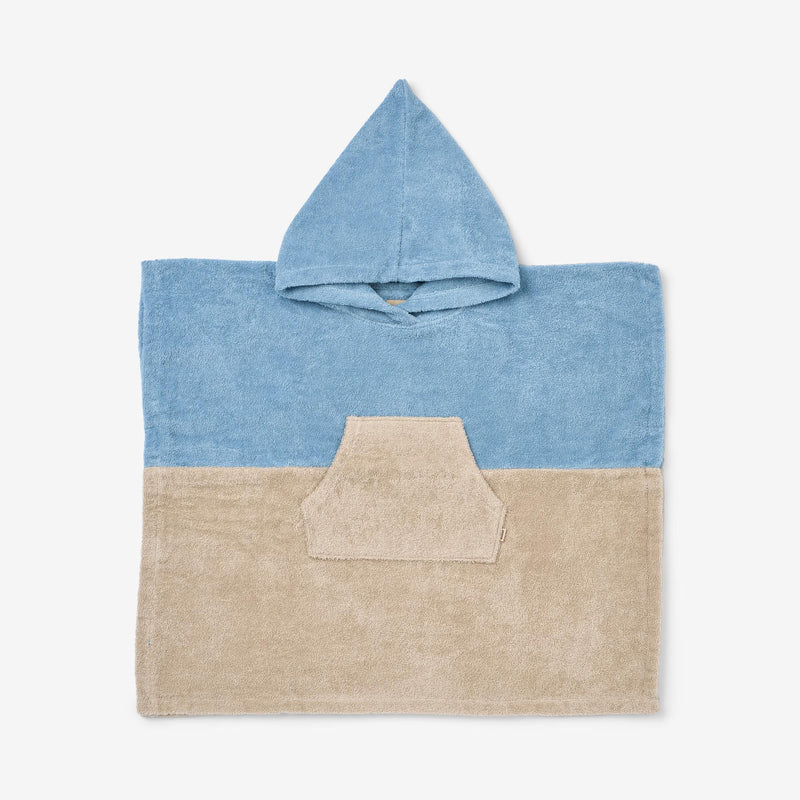 Wheat Main Frottee-Poncho Home 1049 blue summer