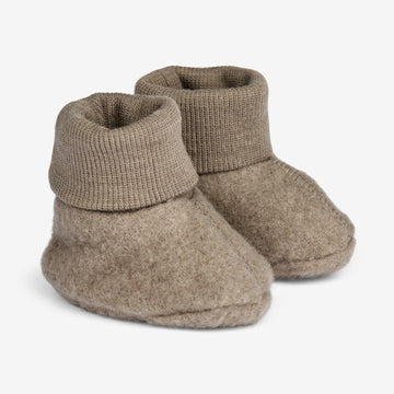 Wheat Wool  Füßlinge aus Merinowolle | Baby Acc 0099 grey stone