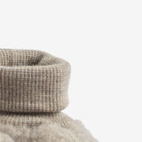 Wheat Wool Füßlinge aus Merinowolle Lei Accessory 3204 khaki melange
