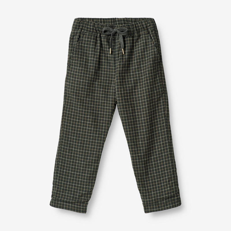 Wheat Main  Gefütterte Hose Rufus Trousers 0026 black coal check