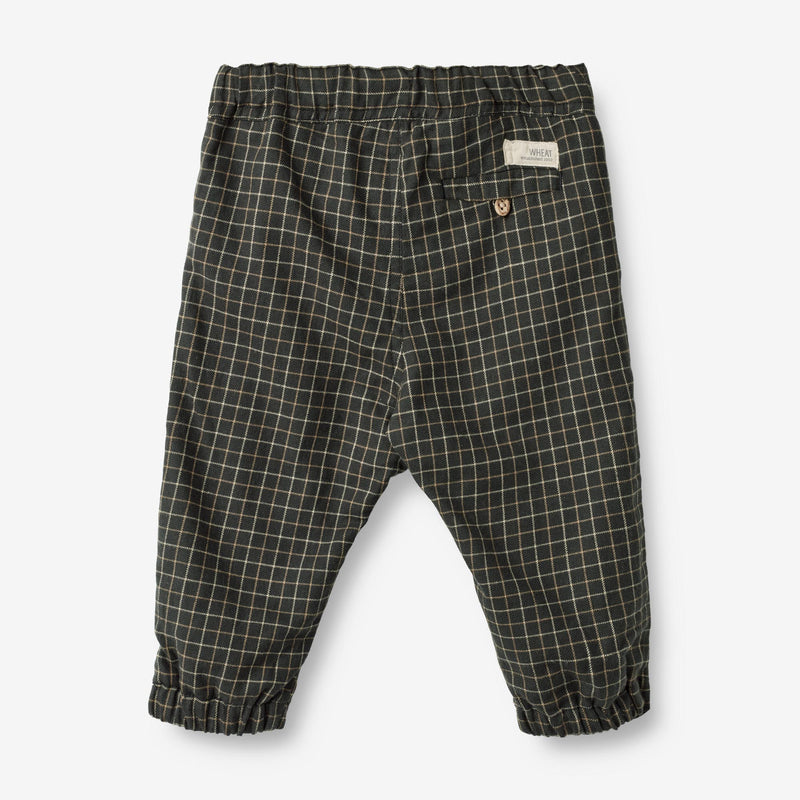 Wheat Main  Gefütterte Hose Rufus | Baby Trousers 0026 black coal check