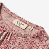 Wheat Wool Geraffter Langarmbody aus Wolle Underwear/Bodies 2392 cherry flowers