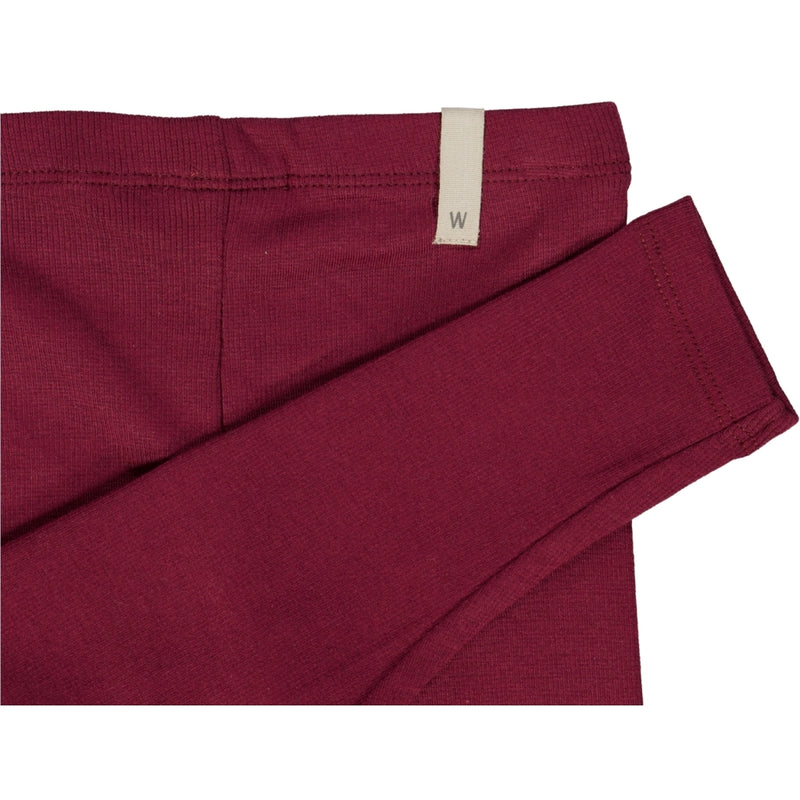 Wheat Main Gerippte Leggings Leggings 2390 red plum