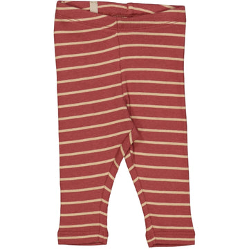 Wheat Main Gerippte Leggings Leggings 9079 apple butter stripe