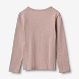 Wheat Wool Gestreiftes Langarm-Shirt aus Merinowolle Jersey Tops and T-Shirts 2086 dark powder 