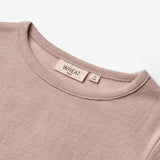 Wheat Wool Gestreiftes Langarm-Shirt aus Merinowolle Jersey Tops and T-Shirts 2086 dark powder 