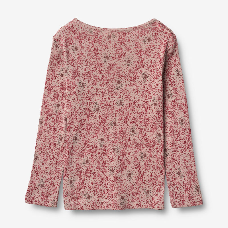 Wheat Wool Gestreiftes Langarm-Shirt aus Merinowolle Jersey Tops and T-Shirts 2392 cherry flowers