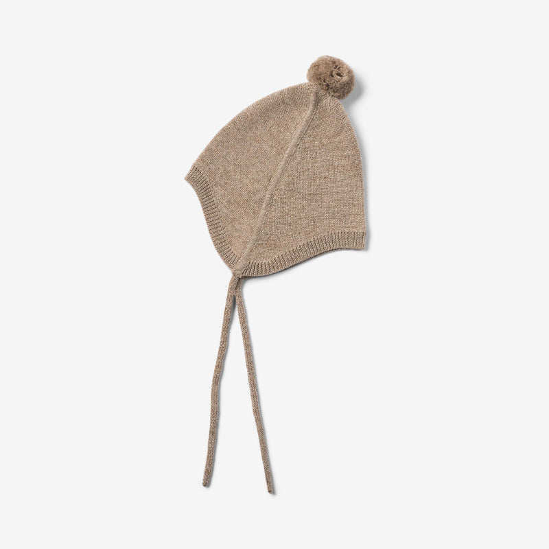 Wheat Outerwear Gestrickte Mütze Liro Accessory 9556 grey camel melange