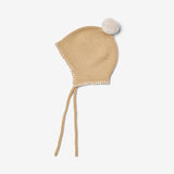 Wheat Outerwear Gestrickte Mütze mit Bommel Accessory 9730 honey peach