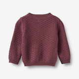 Wheat Main Gestrickte Strickjacke Magnella Cardigan 3118 eggplant