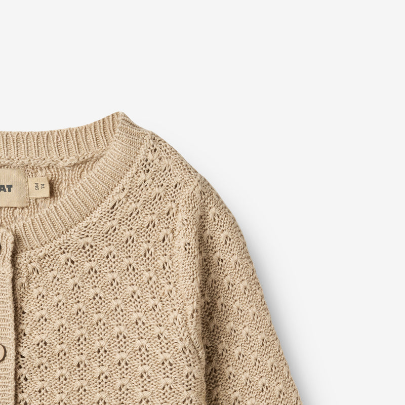 Wheat Main Gestrickte Strickjacke Magnella Cardigan 3354 warm sand