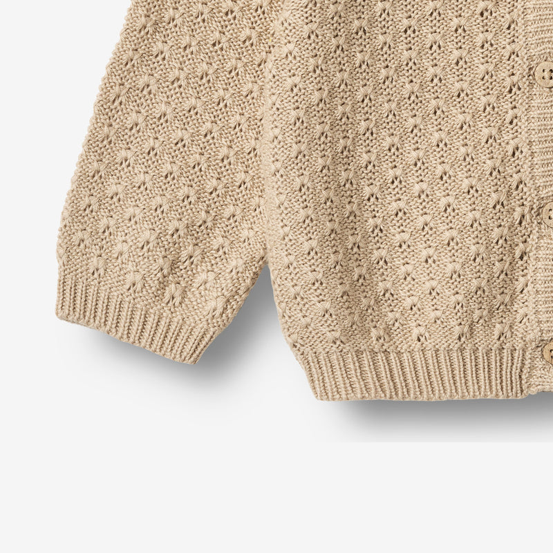 Wheat Main Gestrickte Strickjacke Magnella Cardigan 3354 warm sand