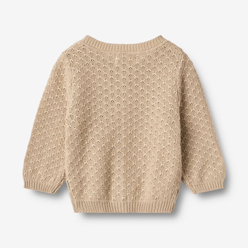 Wheat Main Gestrickte Strickjacke Magnella Cardigan 3354 warm sand
