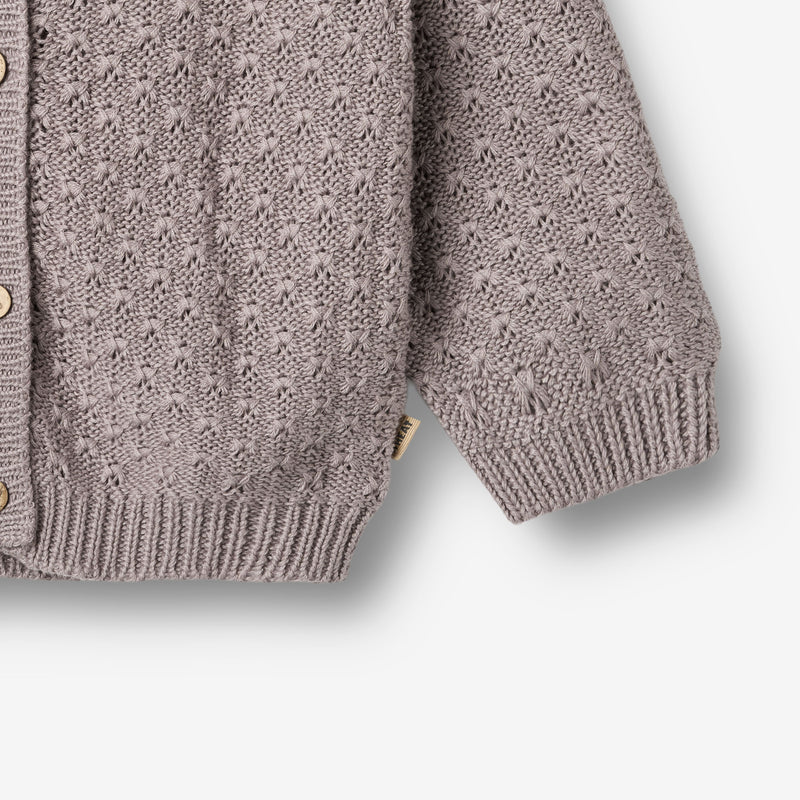 Wheat Main Gestrickte Strickjacke Magnella Cardigan 9531 dusty purple