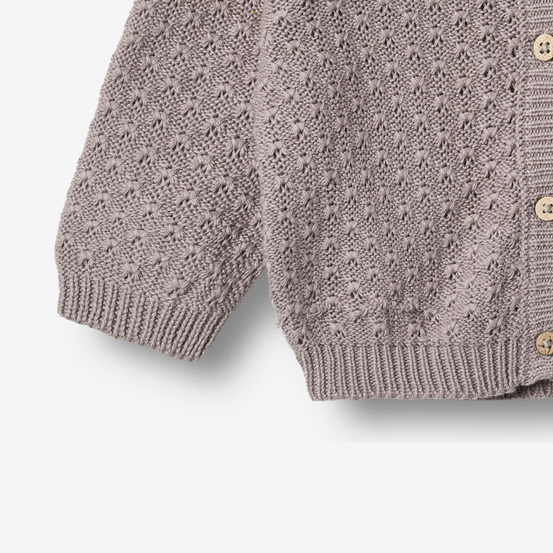 Wheat Main Gestrickte Strickjacke Magnella Cardigan 9531 dusty purple
