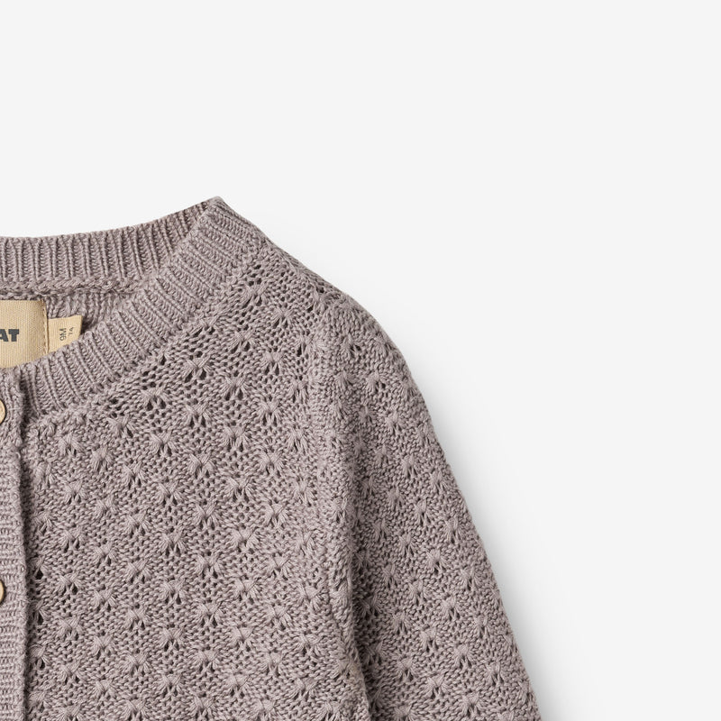 Wheat Main Gestrickte Strickjacke Magnella Cardigan 9531 dusty purple