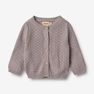 Wheat Main Gestrickte Strickjacke Magnella Cardigan 9531 dusty purple