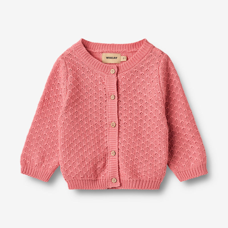 Wheat Main Gestrickte Strickjacke Magnella Cardigan 9568 soft pink