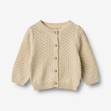 Wheat Main Gestrickte Strickjacke Magnella Knitted Tops 3336 sandshell