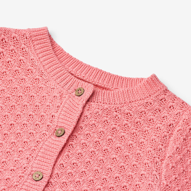 Wheat Main Gestrickte Strickjacke Magnella Cardigan 9423 flamingo pink
