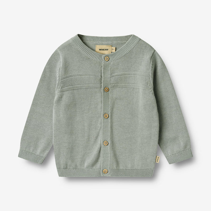 Wheat Main Gestrickte Strickjacke Sofus Knitted Tops 9567 soft rain