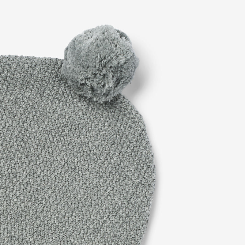 Wheat Outerwear Gestrickte Sturmhaube Pomi Accessory 0105 grey melange