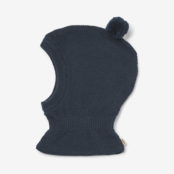 Wheat Outerwear Gestrickte Sturmhaube Pomi Accessory 1146 ink melange