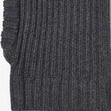 Wheat Outerwear Gestrickte Sturmhaube aus Wolle Accessory 0064 charcoal melange
