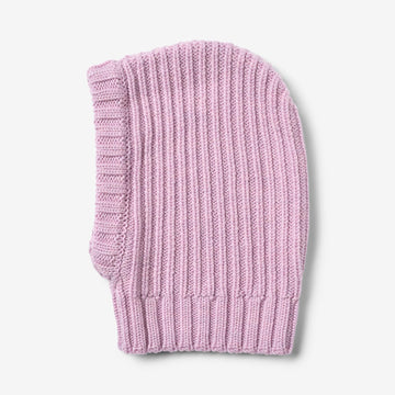 Wheat Outerwear Gestrickte Sturmhaube aus Wolle Accessory 9559 lavender iris