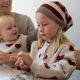 Wheat Main Gestrickte Weihnachtsmütze Outerwear acc. 2078 red stripe