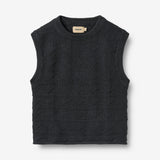 Wheat Main Gestrickte Weste Bobby Knitted Tops 1432 navy