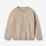 Wheat Main Gestrickter Cardigan Nico Knitted Tops 9574 warm sand melange
