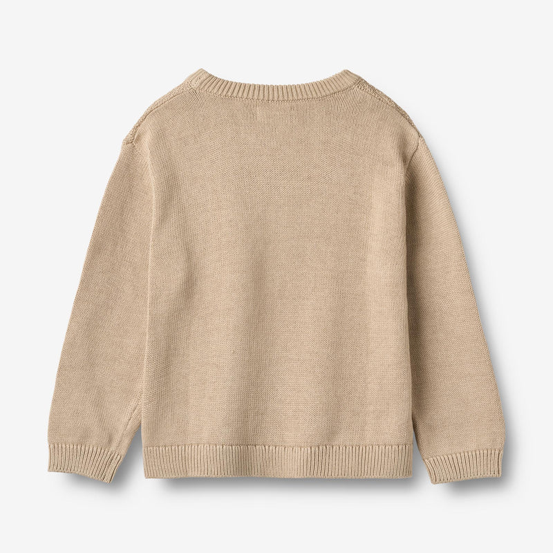 Wheat Main Gestrickter Pullover Borris Knitted Tops 3354 warm sand