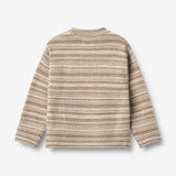 Wheat Main Gestrickter Pullover Gunnar Knitted Tops 9574 warm sand stripe