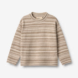 Wheat Main Gestrickter Pullover Gunnar Knitted Tops 9574 warm sand stripe