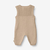 Wheat Main  Gestrickter Strampler Vigge | Baby Suit 3231 soft beige