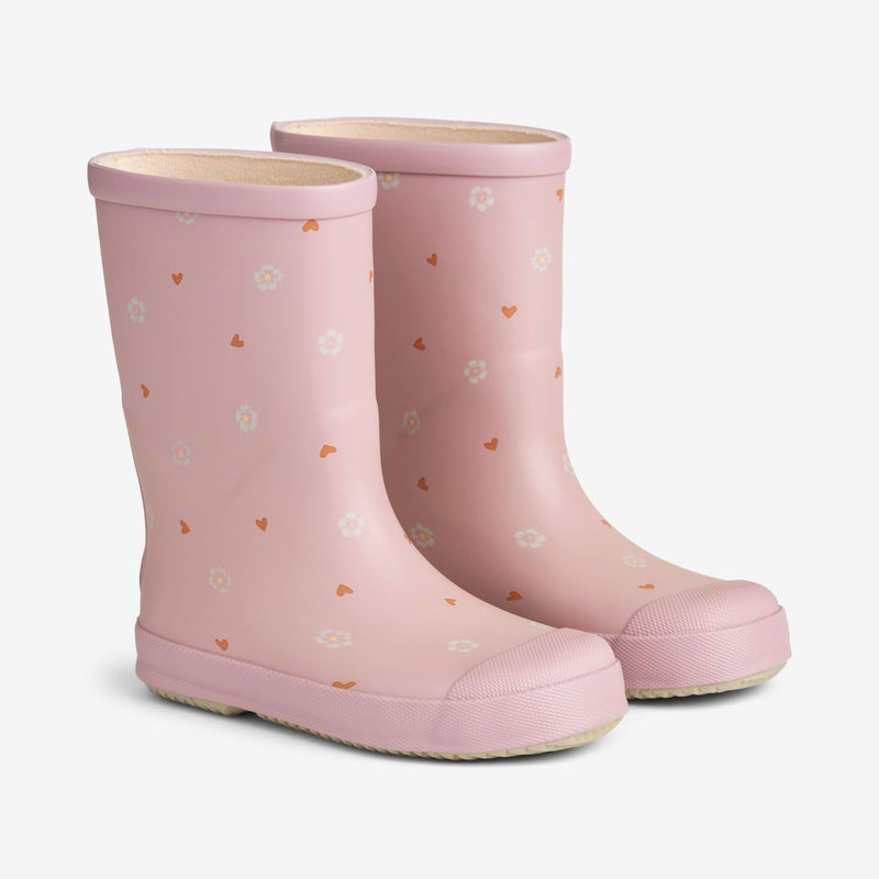 Wheat Footwear Gummistiefel Muddy mit Druck Rubber Boots 9156 powder heart flowers