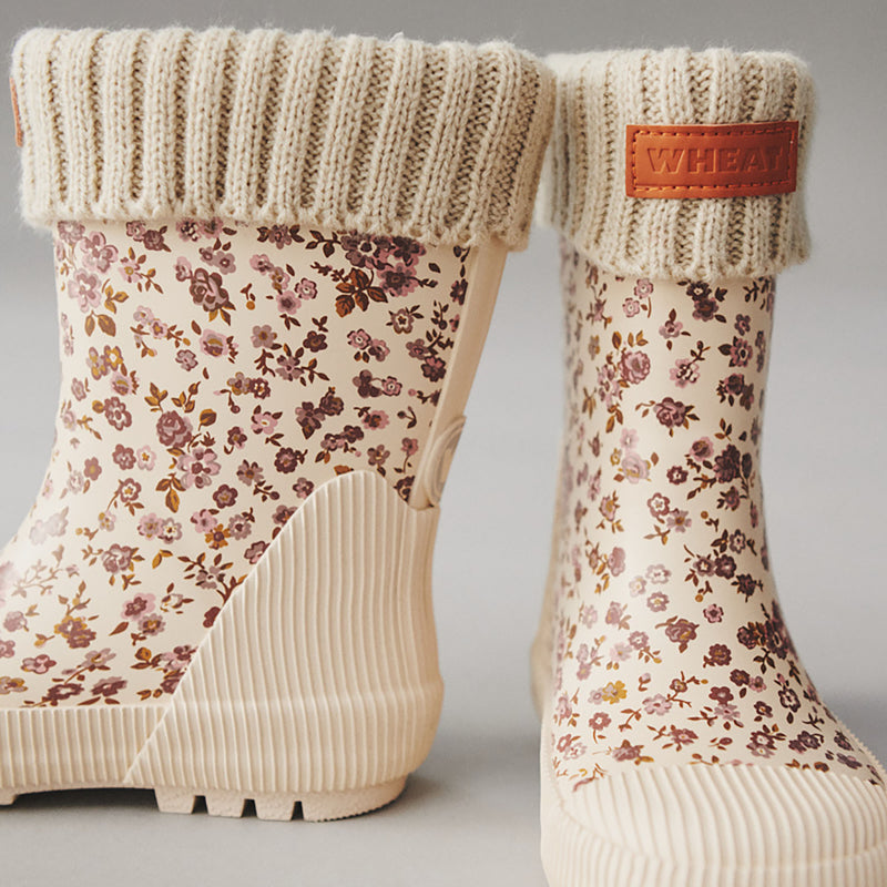 Wheat Footwear Gummistiefel Thermo-Wathose Rubber Boot 2475 rose flowers