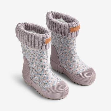 Wheat Footwear Gummistiefel Thermo Wader Rubber Boot 9735 lilac blue flowers