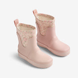 Wheat Footwear Gummistiefelnebel Rubber Boot 9427 ivory flower meadow