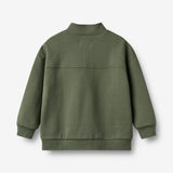 Wheat Main Halber Reißverschluss Sweatshirt L/S Matteo Sweatshirt 9690 thyme