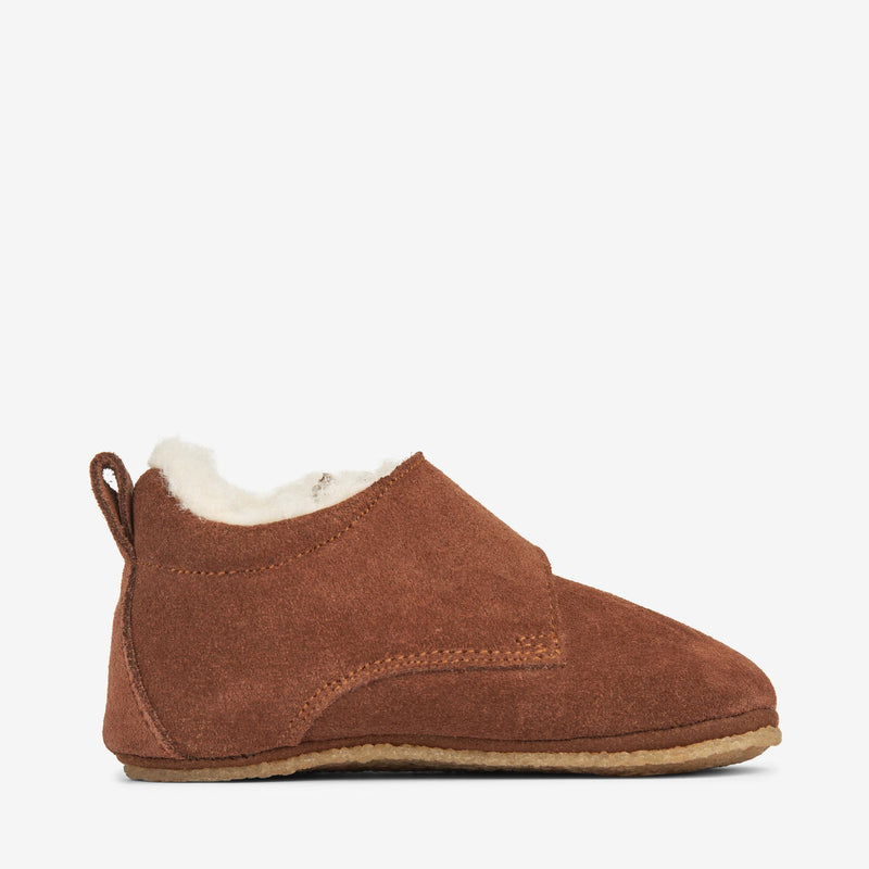 Wheat Footwear Wolle-HAUSSCHUH Taj Indoor Shoes 9002 cognac