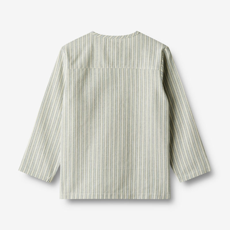 Wheat Main  Hemd Bjørk Shirts and Blouses 4109 aquablue stripe