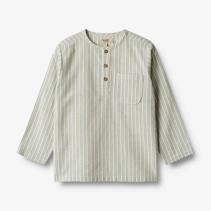 Wheat Main  Hemd Bjørk Shirts and Blouses 4109 aquablue stripe