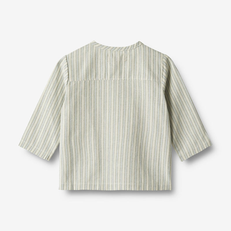 Wheat Main  Hemd Bjørk Shirts and Blouses 4109 aquablue stripe